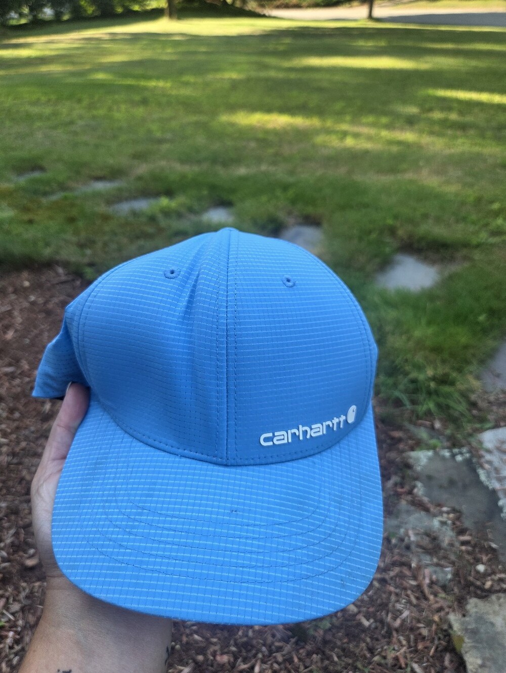 Carhartt Bright Blue Ripstop Snapback Cap - Picture 3 of 3